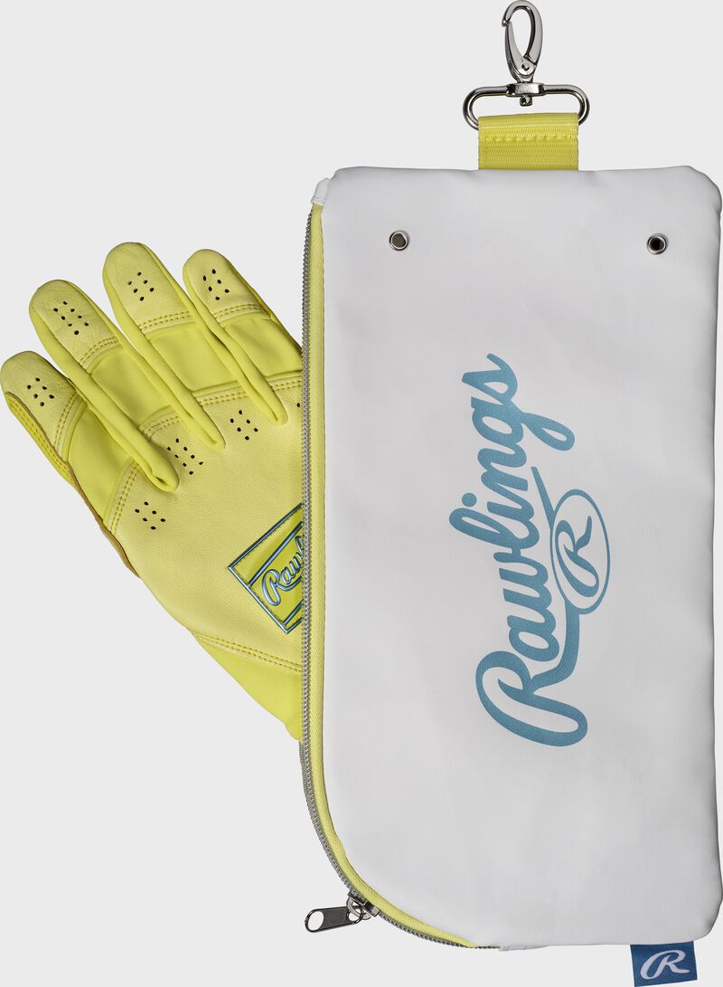 Rawlings Icon Batting Gloves, Yellow, Adult XL