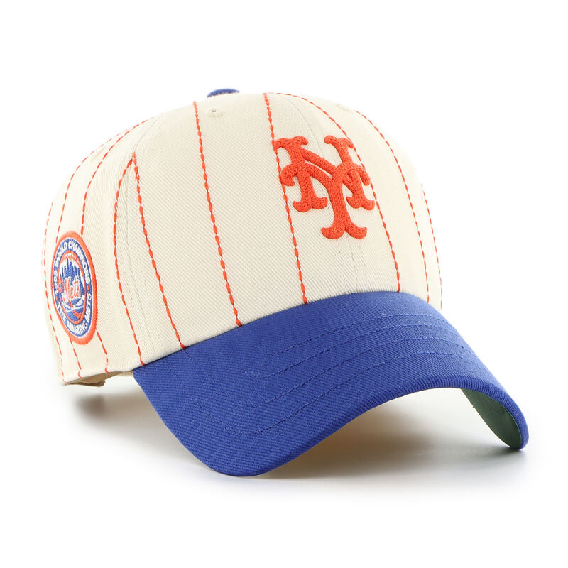 New York Mets Rawlings '47 Brand Pinstripe Clean Up Hat