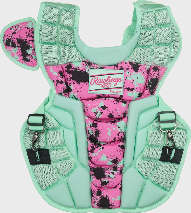 Limited Edition Mach Splatter Catcher's Gear Set, Mint/Pink, Youth