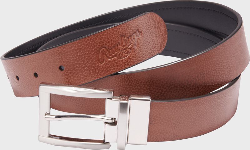 Reversible Tan, Black Leather Belt