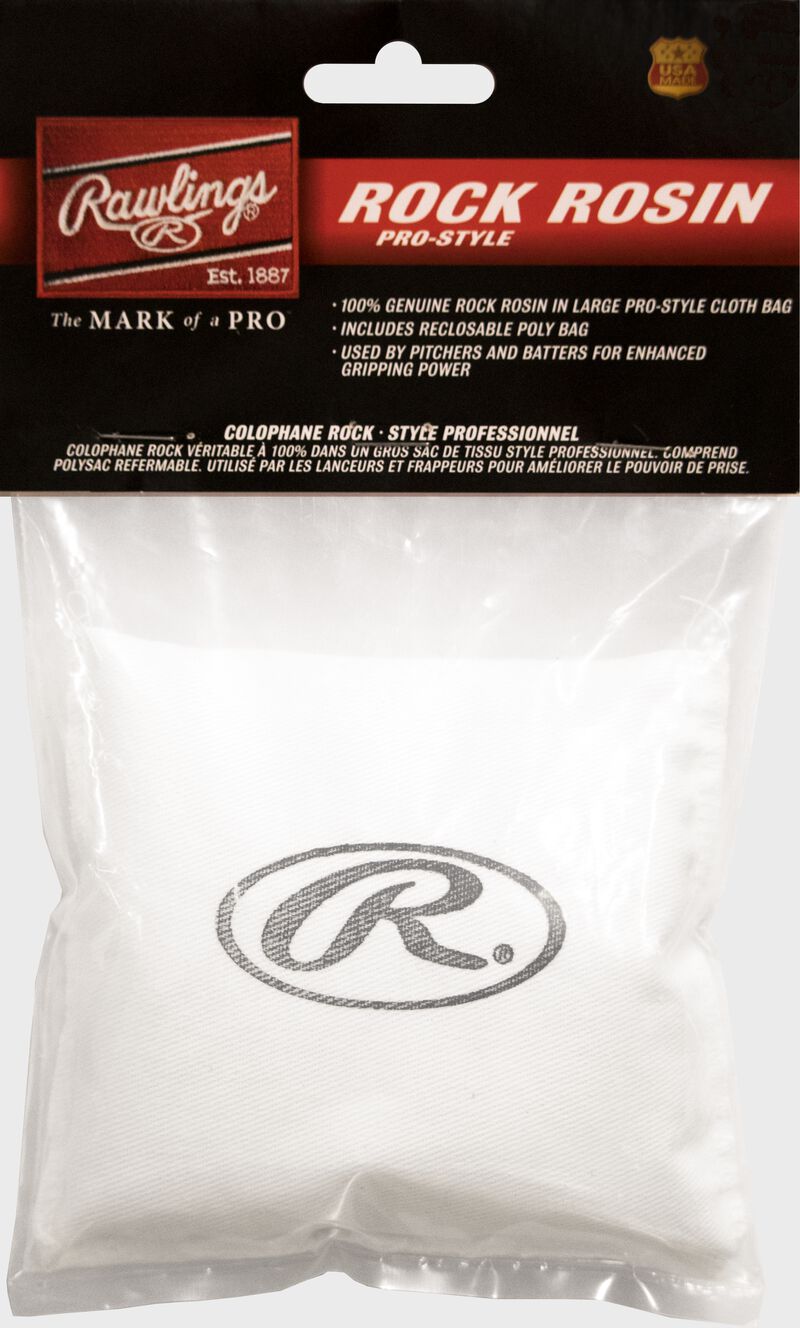 Rawlings White Rock Rosin Bag With Rawlings Logo SKU #ROSPRO loading=