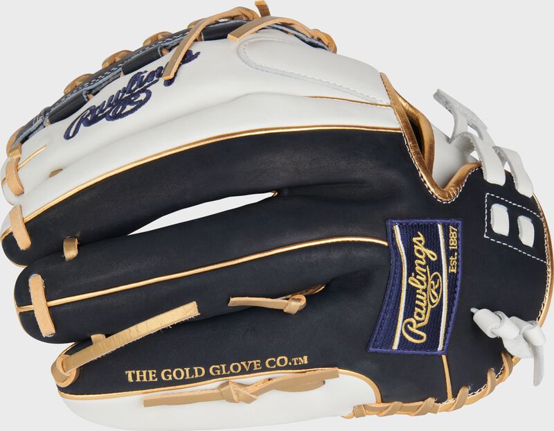 Liberty Advanced Color Series 12.5 in Fastpitch Glove, White/Navy, Right loading=