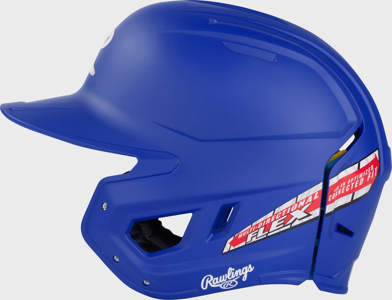 Rawlings Mach Fit Baseball Batting Helmet, Royal